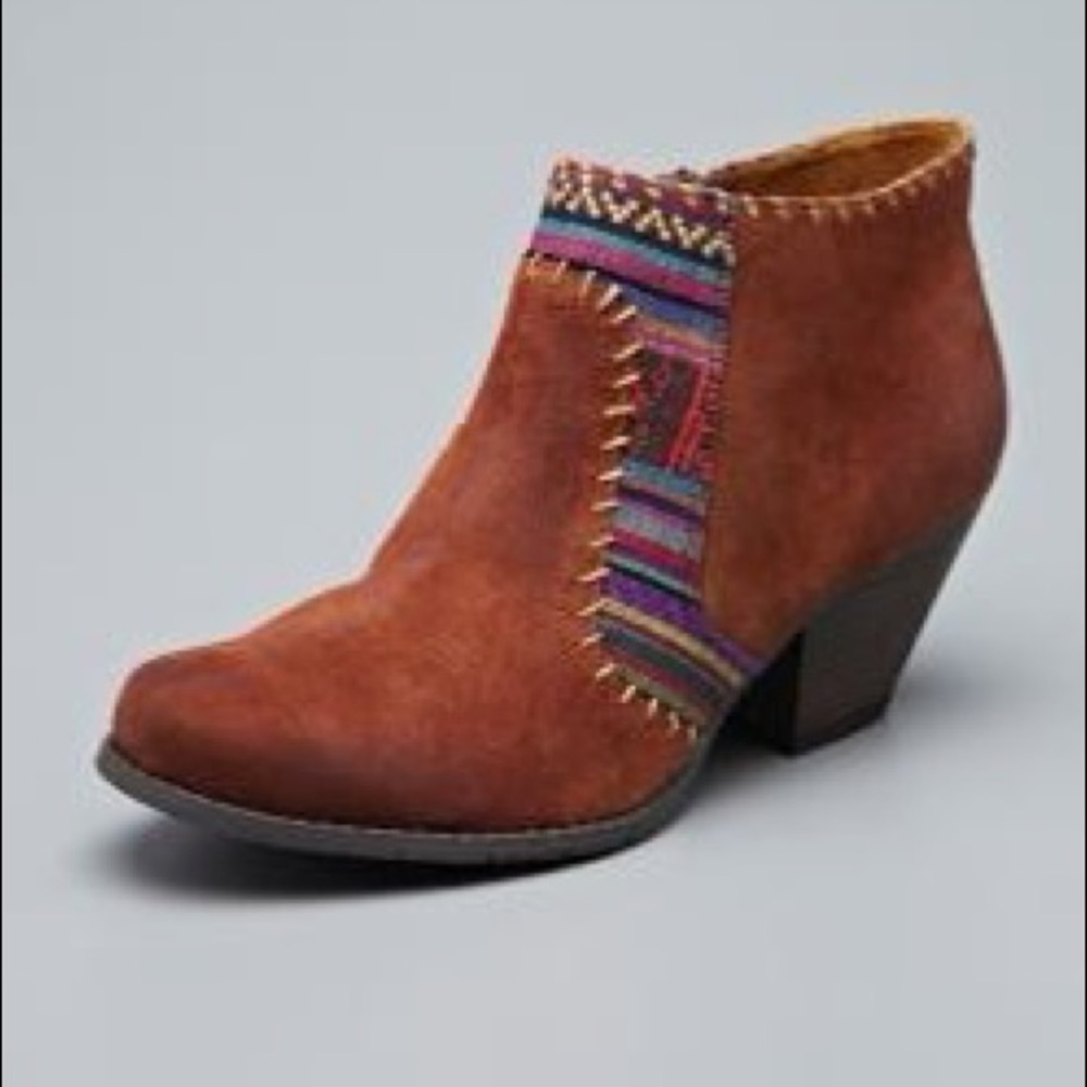 Snake Eyes Cognac Suede Shoes
